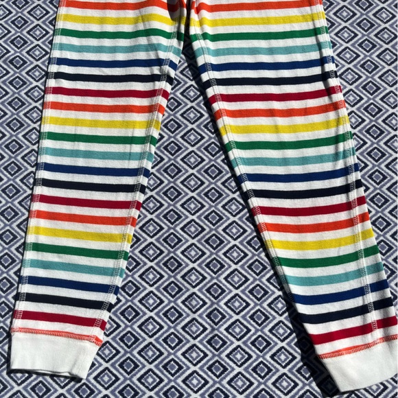 Primary "Ivory Rainbow" PJ Long-Sleeve Top and Pants, Size 6-7, Play - Picture 8 of 12